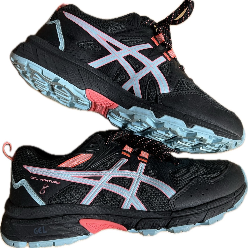 Asics gel venture 8 women’s running shoe sneaker 6.5 wide excellent condition